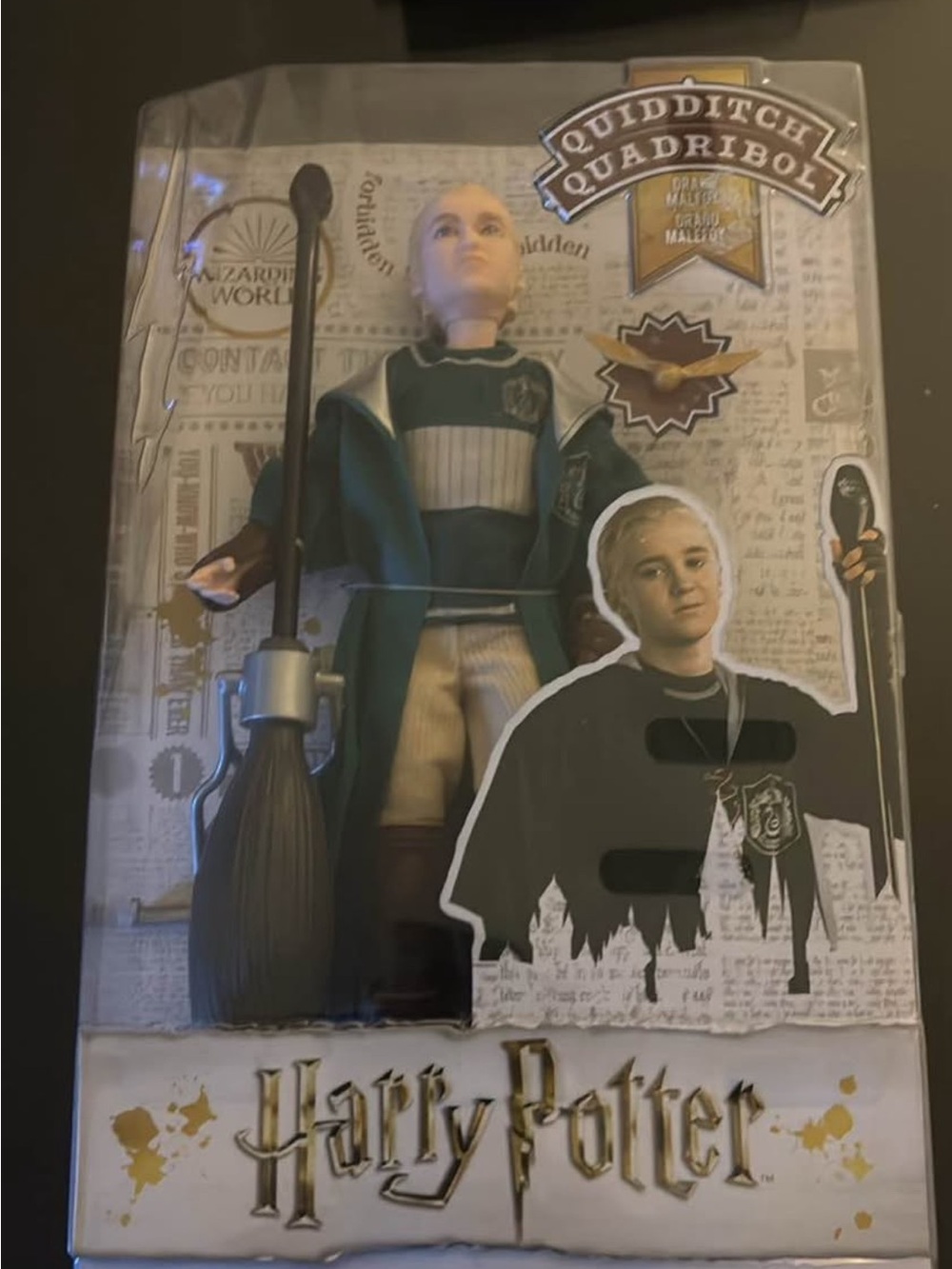 Harry Potter Slytherin Quidditch Figure - Green Costume Playset